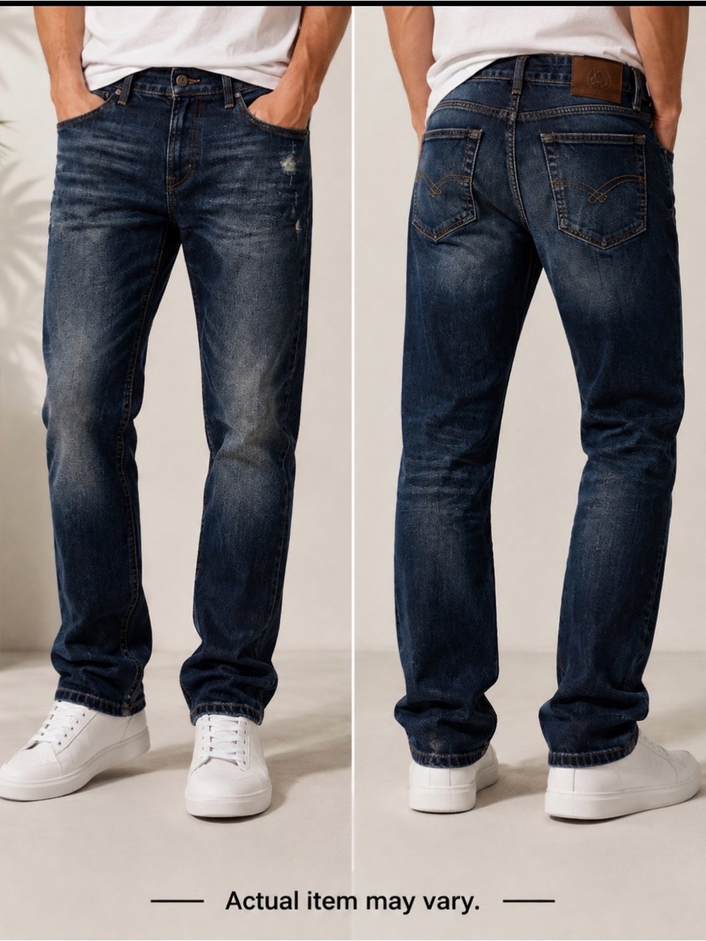 Bootlegger The Real McCoy Men’s Dark Wash Straight Leg Jeans
